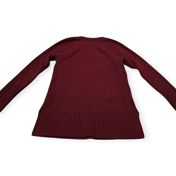 J. Crew 100% Cashmere Crew Neck Burgundy Sweater - Picture 4 of 6